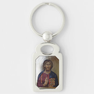 Porte-clés Le Christ Pantocrator - icône bizantine de style