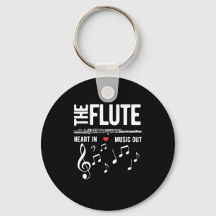 Porte-clés Le Coeur De Flûte Dans La Musique