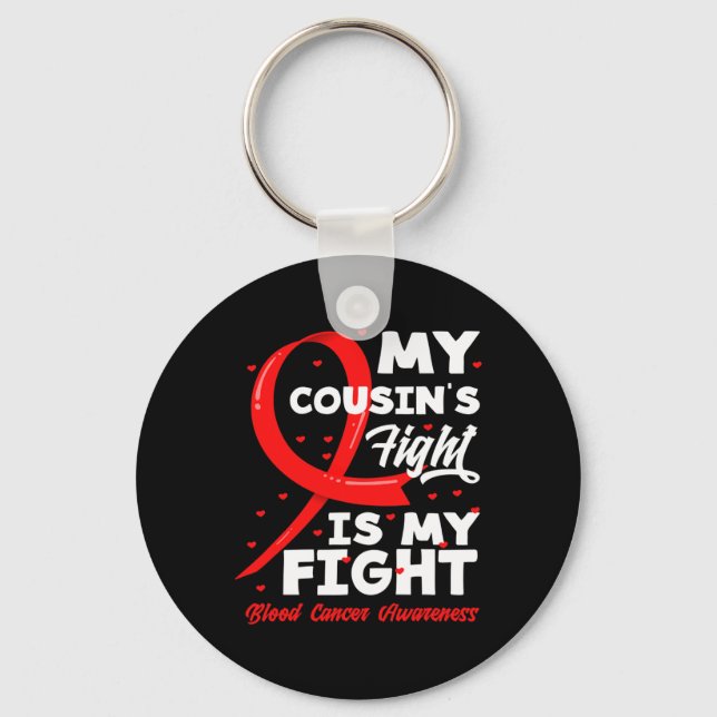Porte-clés Le combat de mon cousin est mon combat Sensibilisa (Recto)