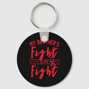 Porte-clés Le combat de mon frère est ma lutte contre le canc