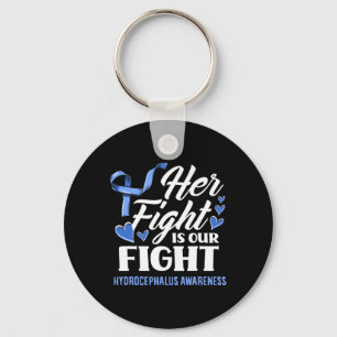 Porte-clés Le combat est notre fille de combat Hydrocéphalie