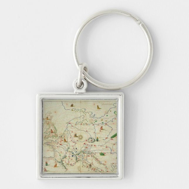 Porte-clés Le continent de l'Europe (Devant)