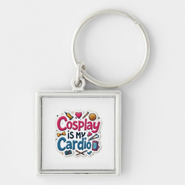 Porte-clés Le Cosplay Est Mon Cardio (Devant)