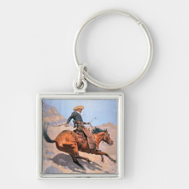 Porte-clés Le cowboy (huile sur la toile) (Devant)