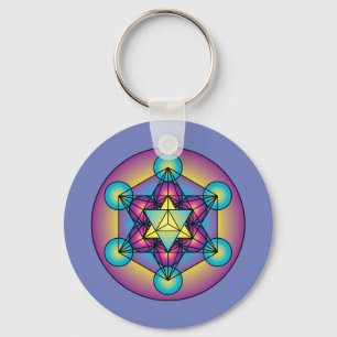 Porte-clés Le cube Merkaba de Metatron