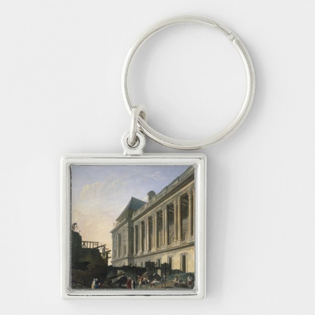 Porte-clés Le dédouanement de la colonnade de Louvre, 1764 (Devant)