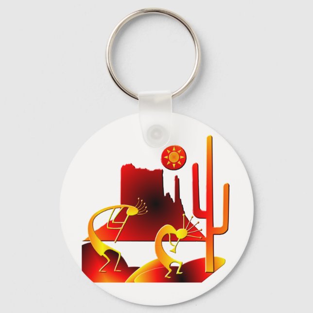 Porte-clés Le désert Kokopelli (Recto)