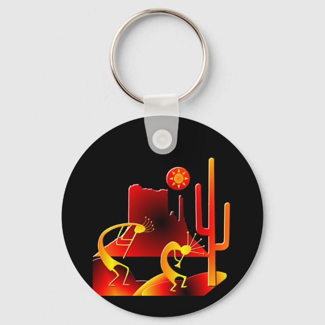 Porte-clés Le désert Kokopelli (Recto)