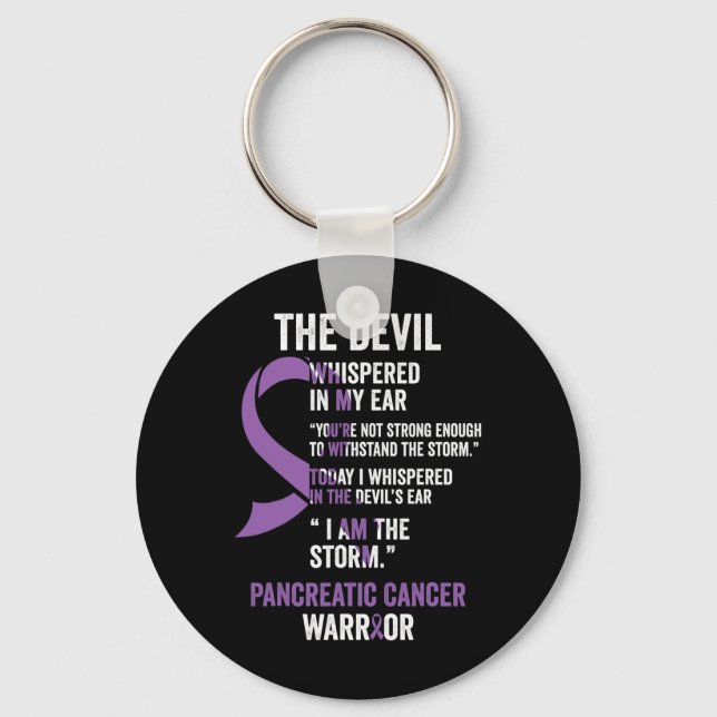 Porte-clés Le Devil- Pancréatique Cancer Sensibilisation Rib (Recto)