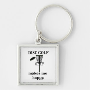 Porte-clés Le Disc Golf Me Rend Heureux Disc Golf