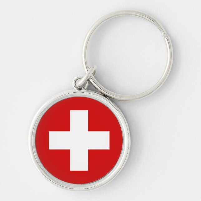 Porte-clés Le drapeau de la Suisse (Devant)