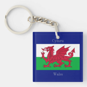 Porte-clés Le drapeau du Pays de Galles