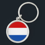 Porte-clés Le drapeau néerlandais<br><div class="desc">Le grand cadeau de drapeau néerlandais pour ceux qui aiment la Hollande ou ceux qui ont un héritage néerlandais. Les couleurs du drapeau néerlandais sont rouge,  blanc et bleu. Cette conception est également disponible sur beaucoup d'autres produits pour que vous choisissiez de.</div>