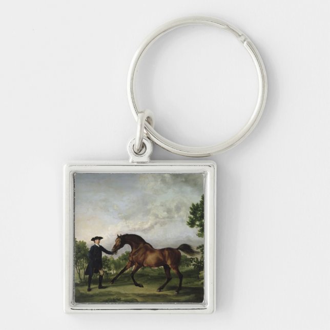 Porte-clés Le duc de l'étalon "blanc " de la baie d'Ancaster (Devant)
