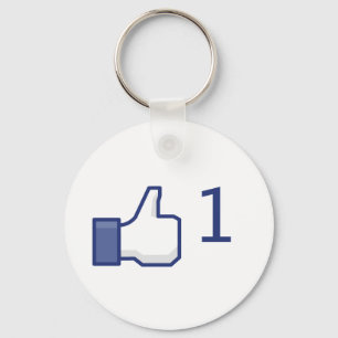 Porte-clés le facebook aiment le bouton
