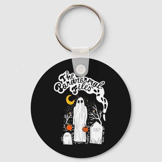 Porte-clés Le fantôme du cimetière des dossiers paranormal (Recto)