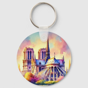 Porte-clés Le feu Notre-Dame