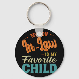 Porte-clés Le Fils En Droit Est Ma Favorite Famille Enfant Fu