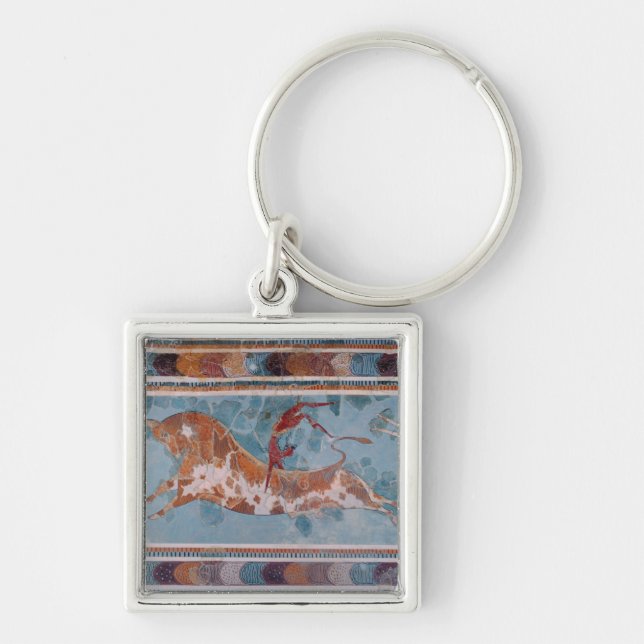 Porte-clés Le fresque de torero, palais de Knossos, Crète (Devant)