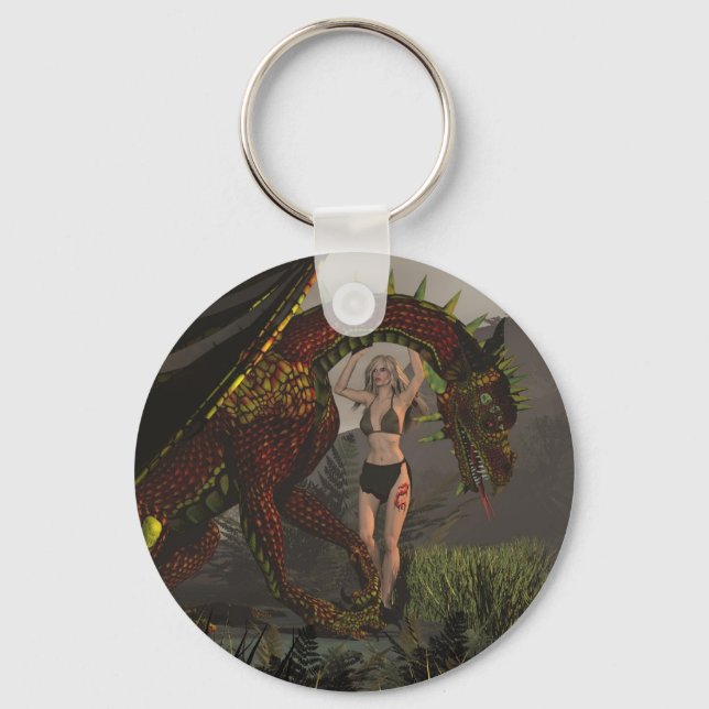 Porte-clés Le gardien du dragon (Recto)