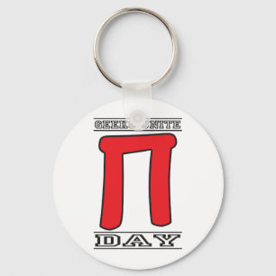 Porte-clés Le geeks unit le jour de pi
