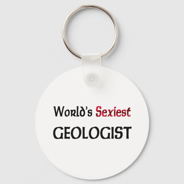 Porte-clés Le géologue le plus flexible du monde (Recto)