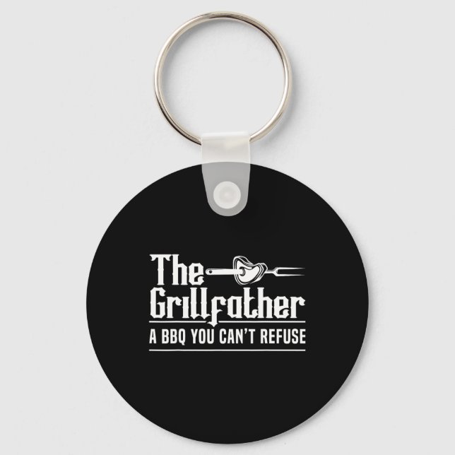 Porte-clés Le Grillfather BBQ Gril Grillmaster Rbecue  (Recto)