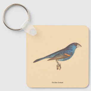 Porte-clés Le Grosbeak bleu, les oiseaux new-yorkais de James