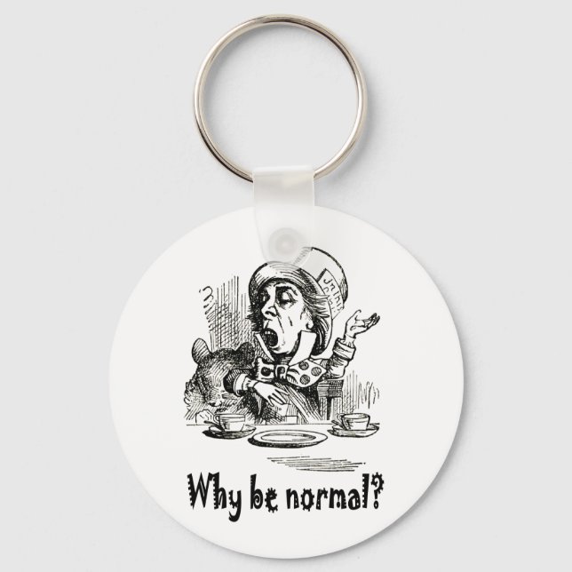 PORTE-CLÉS LE HABITANT DE MAD DEMANDE : "POURQUOI ÊTRE NORMAL (Recto)