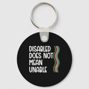 Porte-clés Le Handicap N'Est Pas Une Fierté Invalide Égale