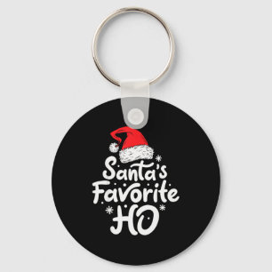 Porte-clés Le Ho préféré du Père Noël drôle de Noël Femmes Xm
