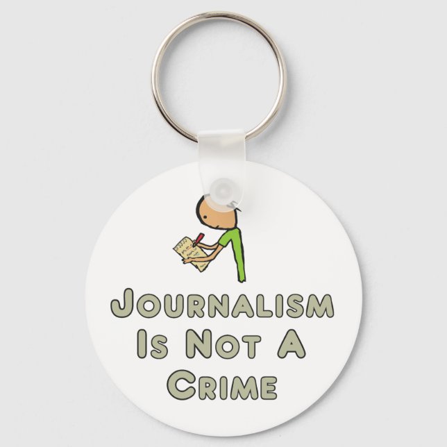 Porte-clés Le journalisme n'est pas un crime (Recto)