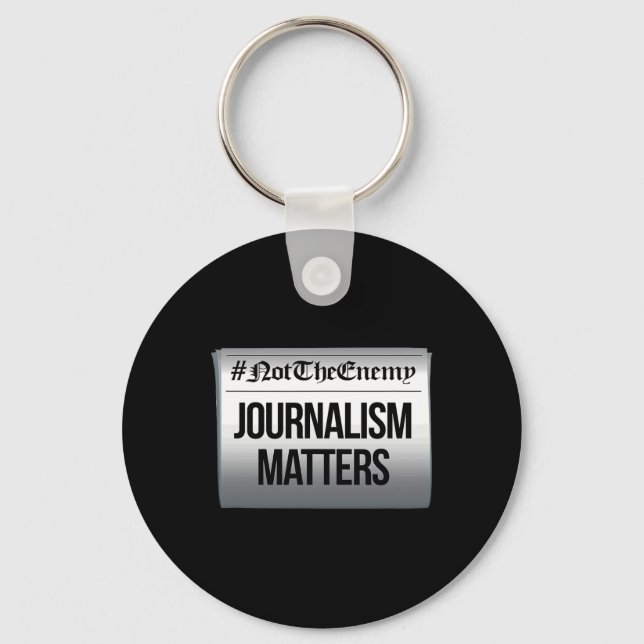 Porte-clés Le journalisme pose problème et non l'ennemi contr (Recto)