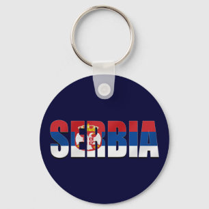 Porte-clés Le logo serbe indique le logo de Srbija pour les s
