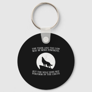 Porte-clés Le loup ne se produit pas dans le cirque Cool Wolf