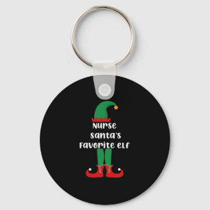 Porte-clés Le lutin préféré de l'infirmière du Père Noël Infi