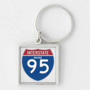 Porte-clés Le Maine JE bouclier de l'autoroute nationale I-95