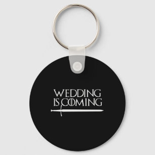 Porte-clés Le Mariage Arrive T-shirt Drôle Hen & Enterrem
