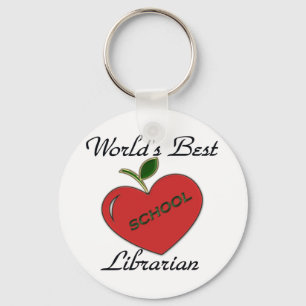 Porte-clés Le meilleur bibliothécaire d'école du monde