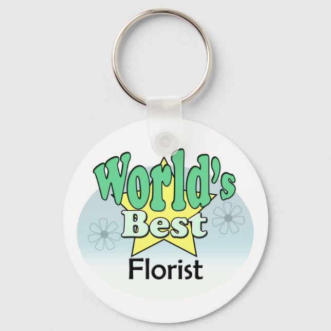 Porte-clés Le Meilleur Floriste du monde (Recto)