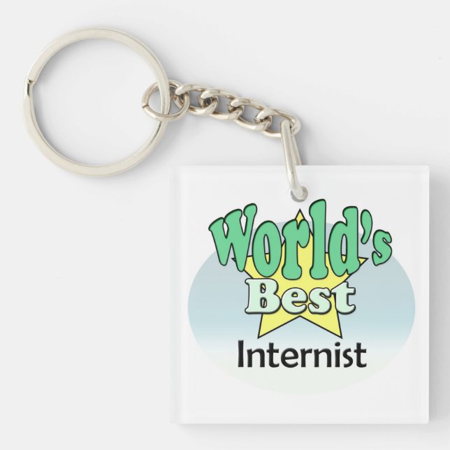 Porte-clés Le meilleur interniste du monde (Devant)