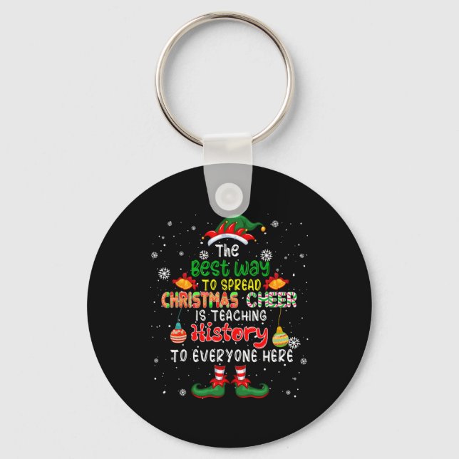 Porte-clés Le Meilleur Moyen De Diffuser La Soirée De Noël Es (Recto)