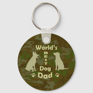 Porte-clés Le meilleur papa de chien du monde