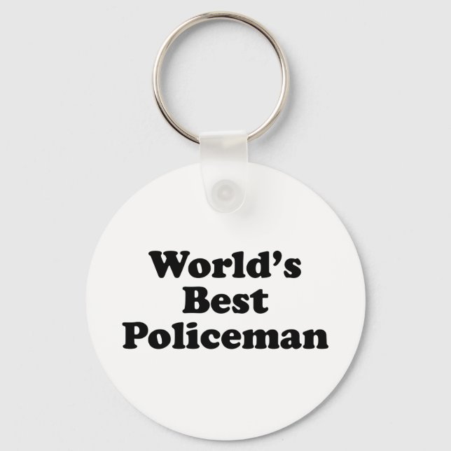 Porte-clés Le meilleur policier du monde (Recto)