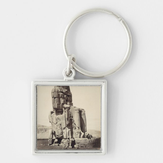 Porte-clés "Le Memnon vocal", statue colossale d'Amenhotep I (Devant)
