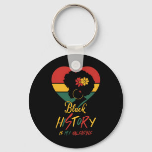 Porte-clés Le Mois de l'histoire des Noirs est mon Valentin F