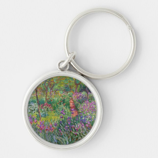 Porte-clés le monet fleurit le cru le-iris-jardin-à-giverny (Devant)