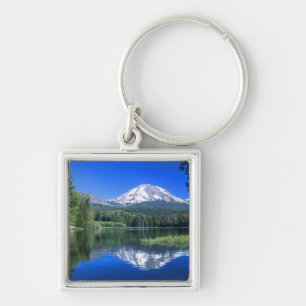Porte-clés Le mont Lassen s'élève au-dessus du lac Manzanita