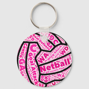 Porte-clés Le net-ball personnalisable place la boule