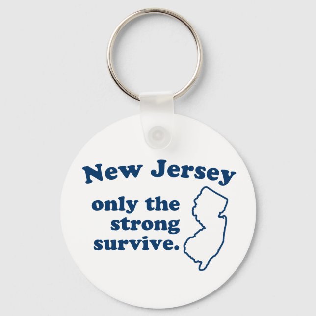 Porte-clés Le New Jersey Seule La Forte Survie (Recto)